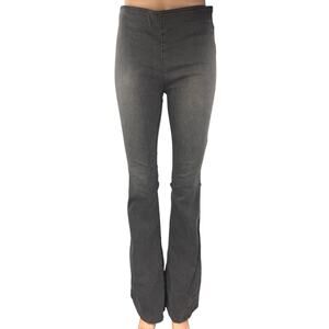 Free People Women's Gray Mid Rise Pull On Bootcut Flared Denim Jeans Pants Sz 27